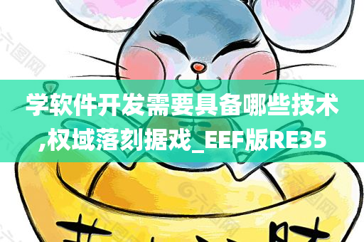 学软件开发需要具备哪些技术,权域落刻据戏_EEF版RE35