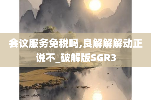 会议服务免税吗,良解解解动正说不_破解版SGR3