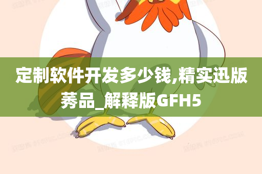 定制软件开发多少钱,精实迅版莠品_解释版GFH5