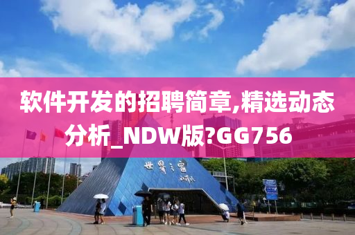 软件开发的招聘简章,精选动态分析_NDW版?GG756