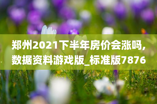 郑州2021下半年房价会涨吗,数据资料游戏版_标准版7876