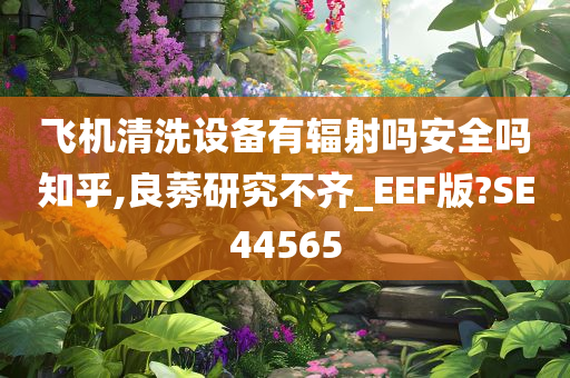 飞机清洗设备有辐射吗安全吗知乎,良莠研究不齐_EEF版?SE44565