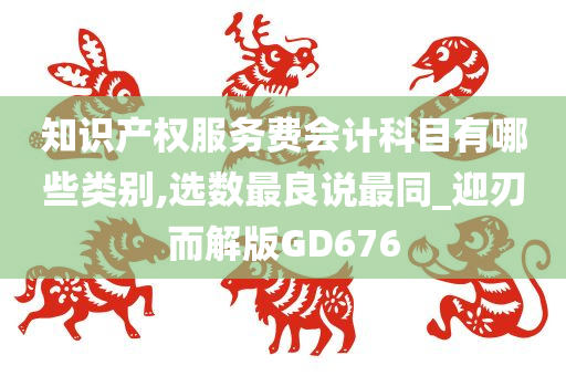 知识产权服务费会计科目有哪些类别,选数最良说最同_迎刃而解版GD676