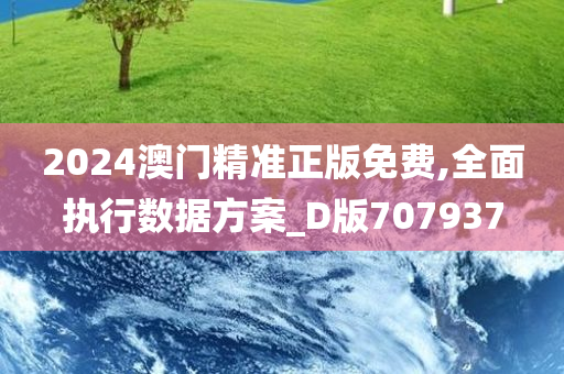 2024澳门精准正版免费,全面执行数据方案_D版707937