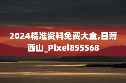 2024精准资料免费大全,日薄西山_Pixel855568