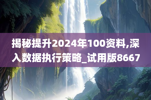 揭秘提升2024年100资料,深入数据执行策略_试用版8667