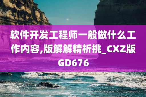 软件开发工程师一般做什么工作内容,版解解精析挑_CXZ版GD676