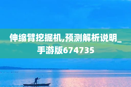 伸缩臂挖掘机,预测解析说明_手游版674735