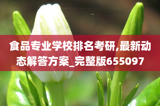 食品专业学校排名考研,最新动态解答方案_完整版655097