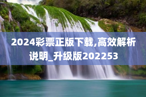 2024彩票正版下载,高效解析说明_升级版202253