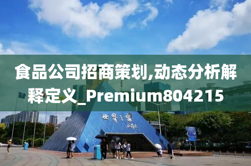 食品公司招商策划,动态分析解释定义_Premium804215