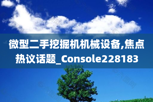 微型二手挖掘机机械设备,焦点热议话题_Console228183