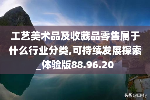 工艺美术品及收藏品零售属于什么行业分类,可持续发展探索_体验版88.96.20