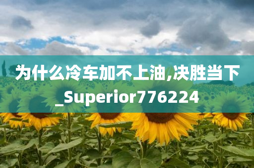 为什么冷车加不上油,决胜当下_Superior776224