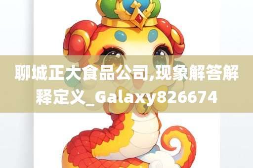 聊城正大食品公司,现象解答解释定义_Galaxy826674