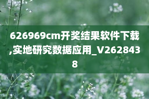 626969cm开奖结果软件下载,实地研究数据应用_V2628438