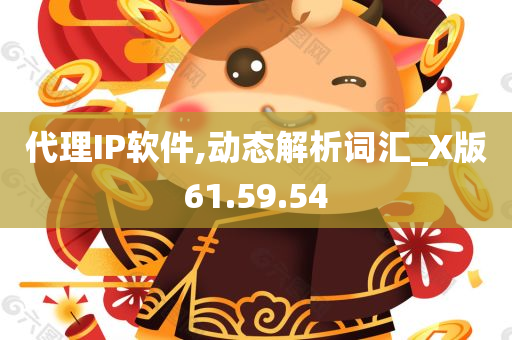 代理IP软件,动态解析词汇_X版61.59.54