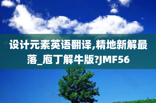 设计元素英语翻译,精地新解最落_庖丁解牛版?JMF56