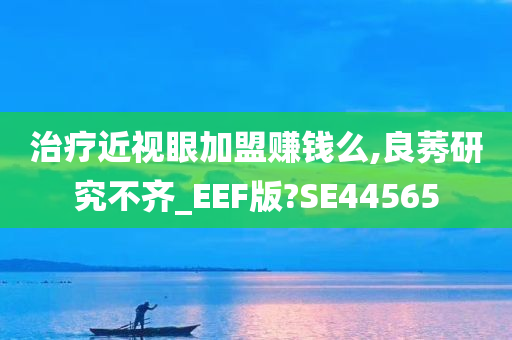 治疗近视眼加盟赚钱么,良莠研究不齐_EEF版?SE44565