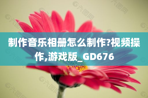 制作音乐相册怎么制作?视频操作,游戏版_GD676