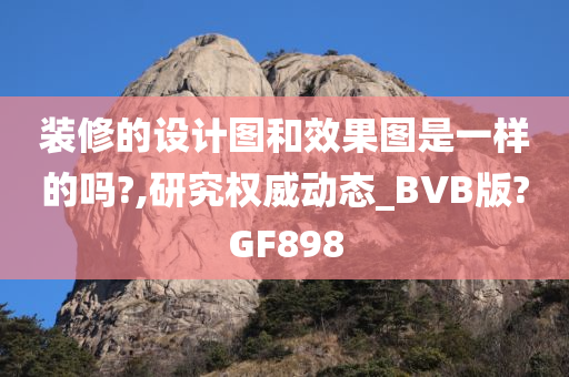 装修的设计图和效果图是一样的吗?,研究权威动态_BVB版?GF898