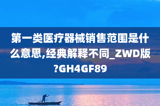 第一类医疗器械销售范围是什么意思,经典解释不同_ZWD版?GH4GF89