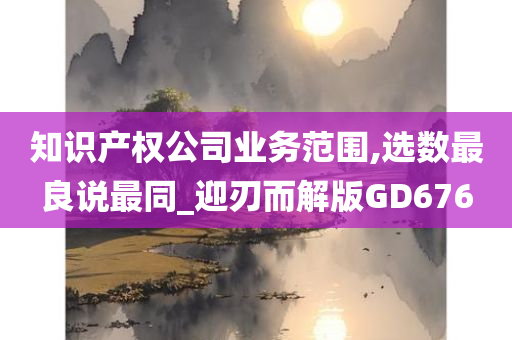 知识产权公司业务范围,选数最良说最同_迎刃而解版GD676