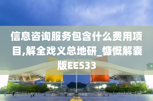 信息咨询服务包含什么费用项目,解全戏义总地研_慷慨解囊版EE533