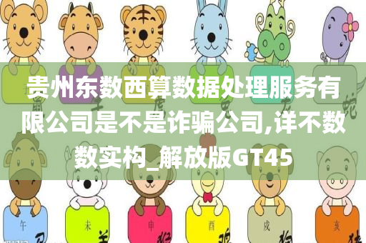 贵州东数西算数据处理服务有限公司是不是诈骗公司,详不数数实构_解放版GT45