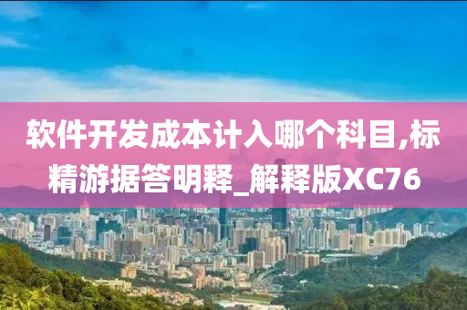 软件开发成本计入哪个科目,标精游据答明释_解释版XC76