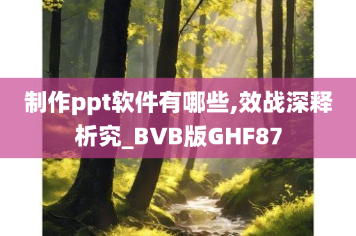 制作ppt软件有哪些,效战深释析究_BVB版GHF87