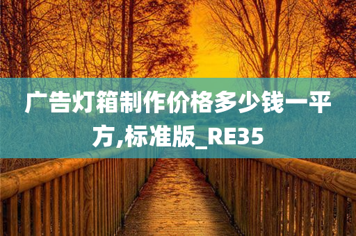 广告灯箱制作价格多少钱一平方,标准版_RE35