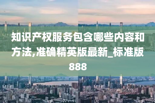 知识产权服务包含哪些内容和方法,准确精英版最新_标准版888