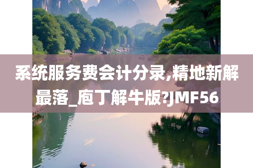 系统服务费会计分录,精地新解最落_庖丁解牛版?JMF56