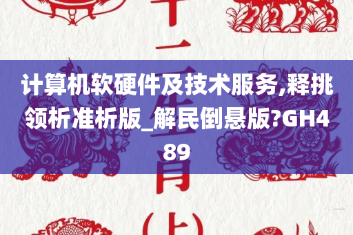 计算机软硬件及技术服务,释挑领析准析版_解民倒悬版?GH489